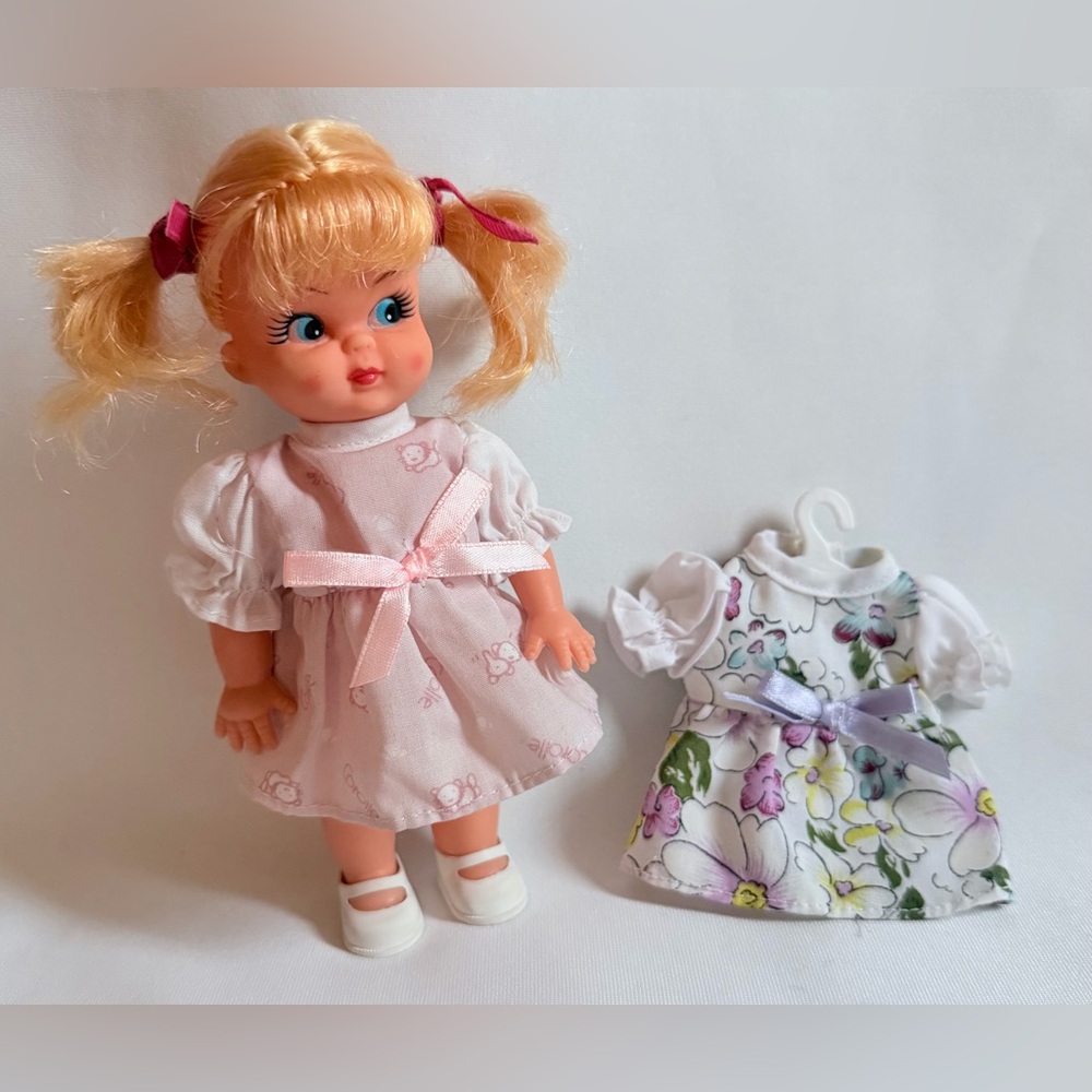1970s Pigtail Doll Hong Kong W/Dress